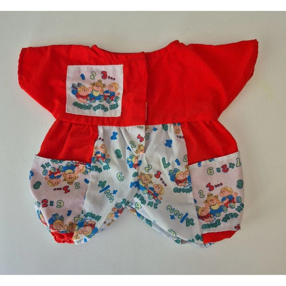 Cabbage Patch Kids Vintage 1984 Red White Count With Me Jumper Outfit